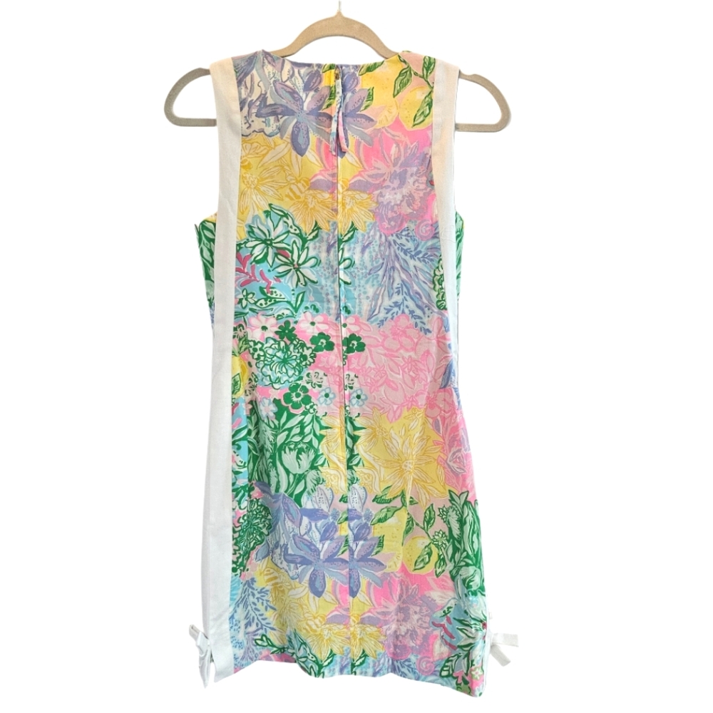 LILLY PULITZER Beckler Stretch  Shift Dress In Multi Bright Delight Patch - Picture 5 of 16